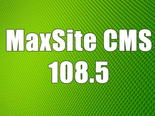 MaxSite CMS 108.5